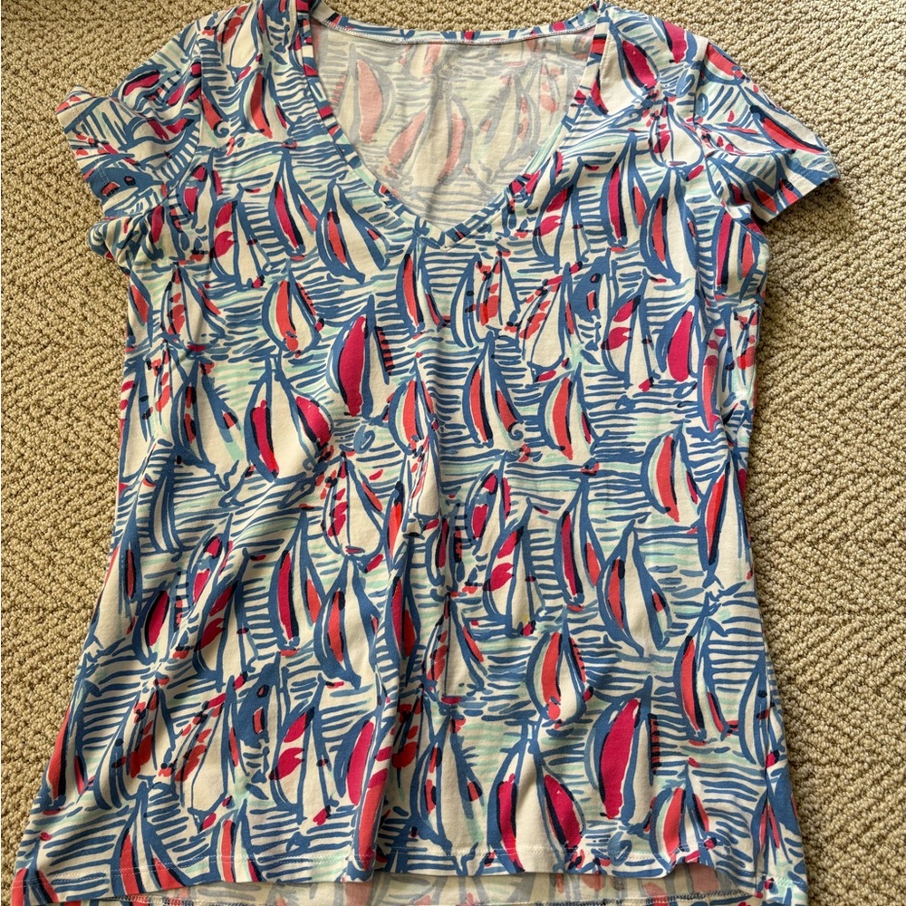 Lilly Pulitzer V-Neck T-Shirt